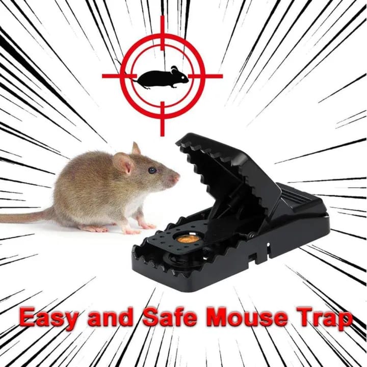 Heavy-Duty High-Efficiency Snap Mouse Trap Set