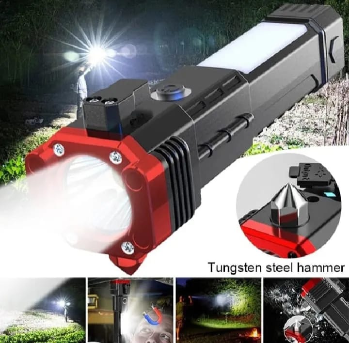 Multi-Functional Emergency Safety Flashlight