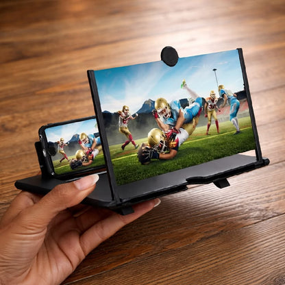 12-Inch 3D Mobile Screen Magnifier & Amplifier Stand