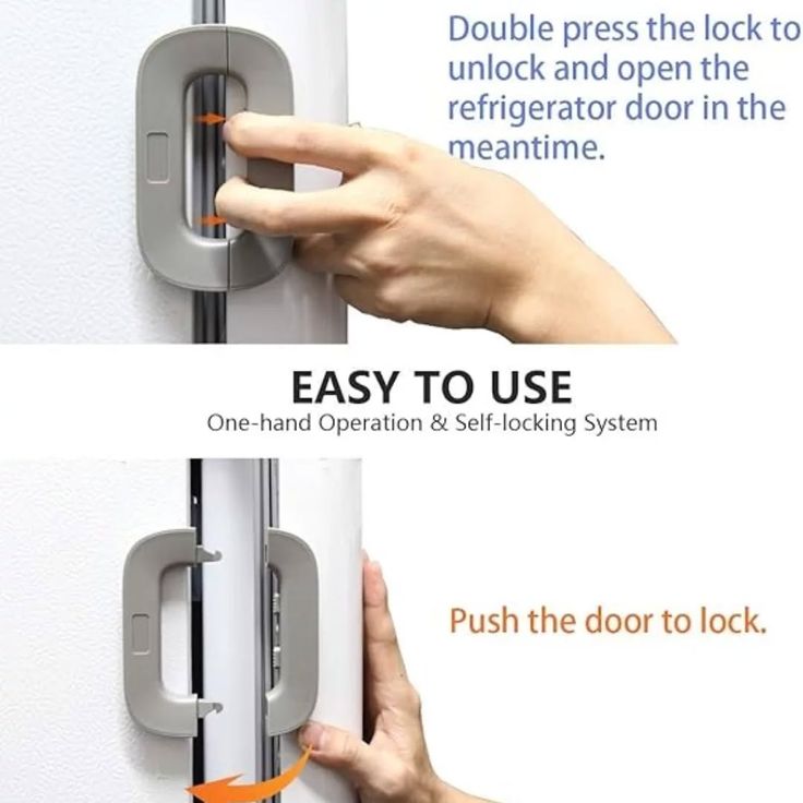 Refrigerator Lock for Child Safety Cabinet Lock Fridge Freezer Door Lock
