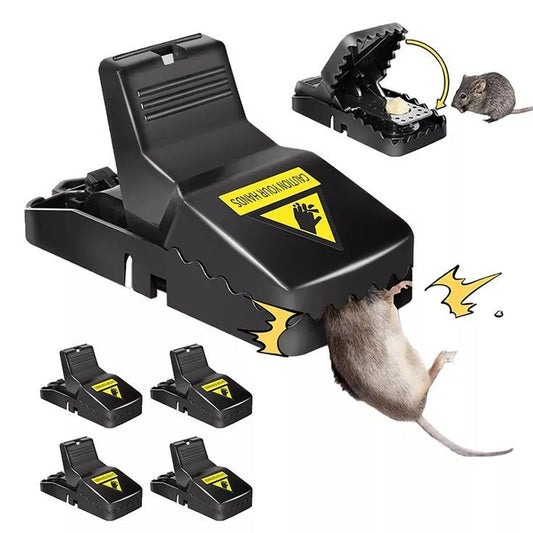Heavy-Duty High-Efficiency Snap Mouse Trap Set