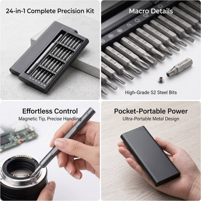 24-in-1 Precision Screwdriver Repair Tool Kit