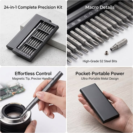 24-in-1 Precision Screwdriver Repair Tool Kit