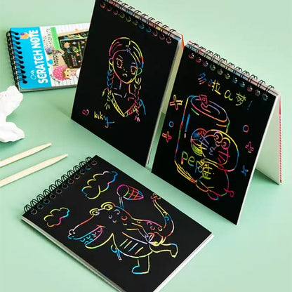 Magic Rainbow Scratch Art Notebook (10 Sheets)