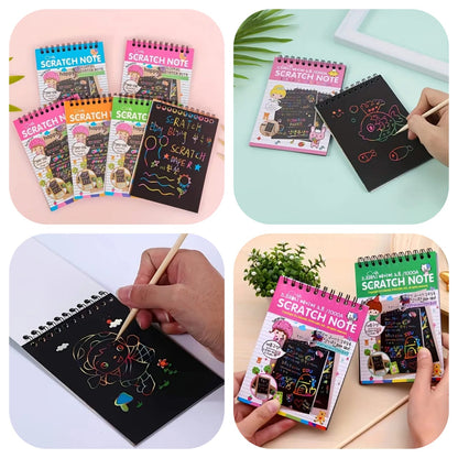 Magic Rainbow Scratch Art Notebook (10 Sheets)