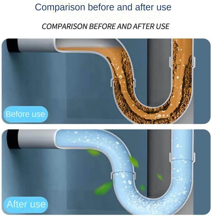 Powerful Sink & Drain Pipe Cleaner Powder