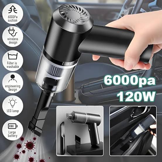120W Portable Handheld Wireless Car Vacuum Cleaner