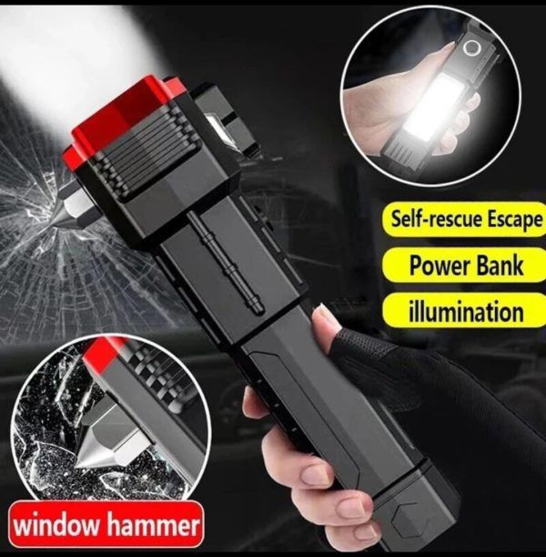 Multi-Functional Emergency Safety Flashlight