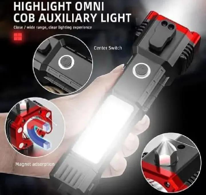 Multi-Functional Emergency Safety Flashlight