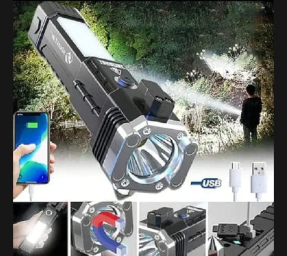 Multi-Functional Emergency Safety Flashlight