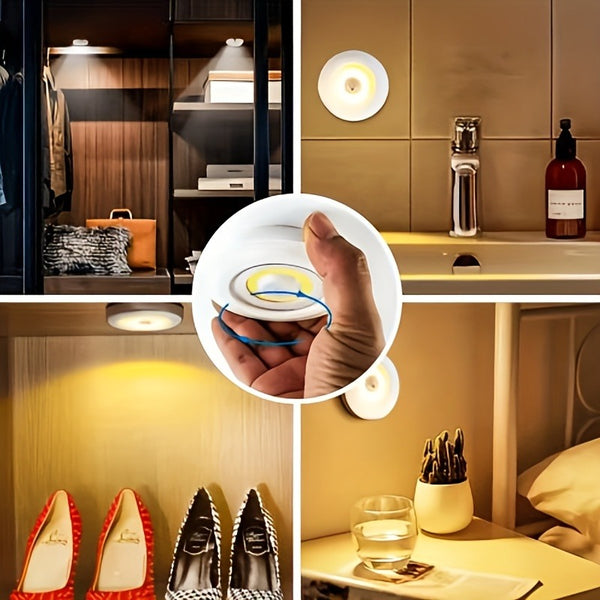 Wireless LED Puck Lights with Remote Control