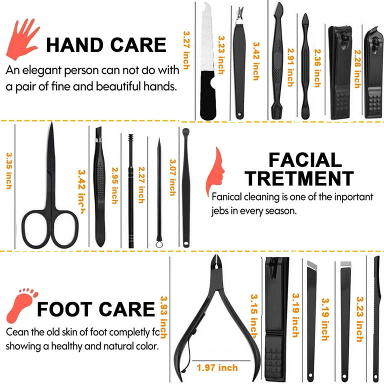 Professional Stainless Steel Manicure & Pedicure Kit