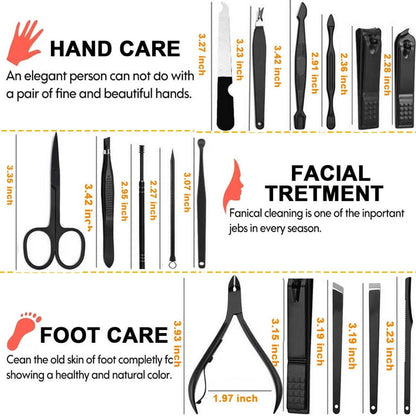 Professional Stainless Steel Manicure & Pedicure Kit