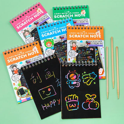 Magic Rainbow Scratch Art Notebook (10 Sheets)