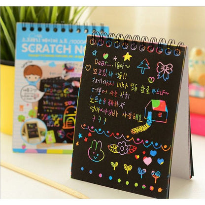 Magic Rainbow Scratch Art Notebook (10 Sheets)
