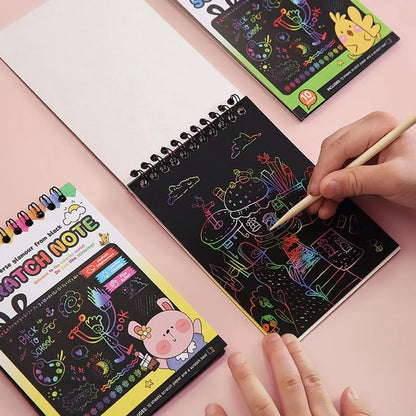 Magic Rainbow Scratch Art Notebook (10 Sheets)