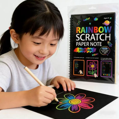 Magic Rainbow Scratch Art Notebook (10 Sheets)