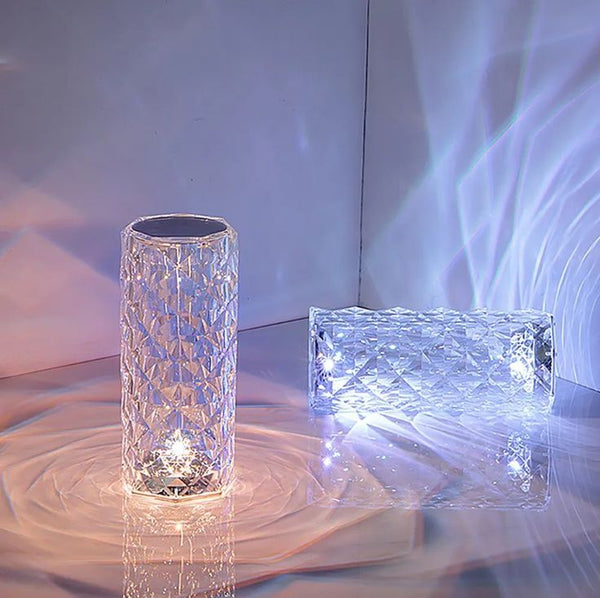 Crystal Diamond Rose Table Lamp