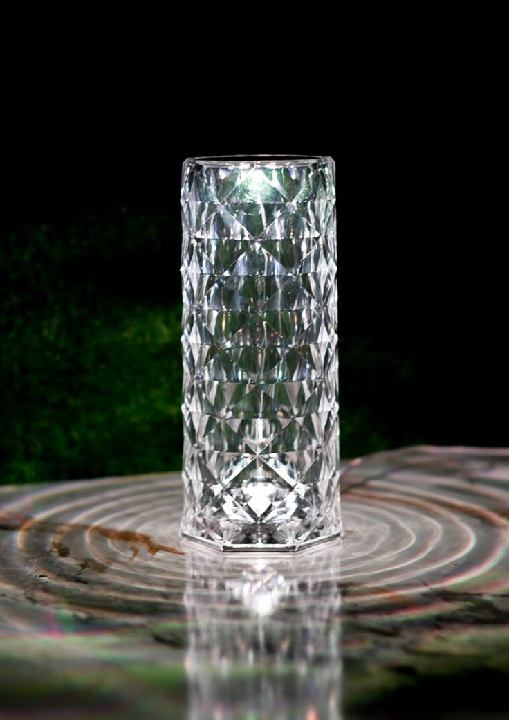 Crystal Diamond Rose Table Lamp