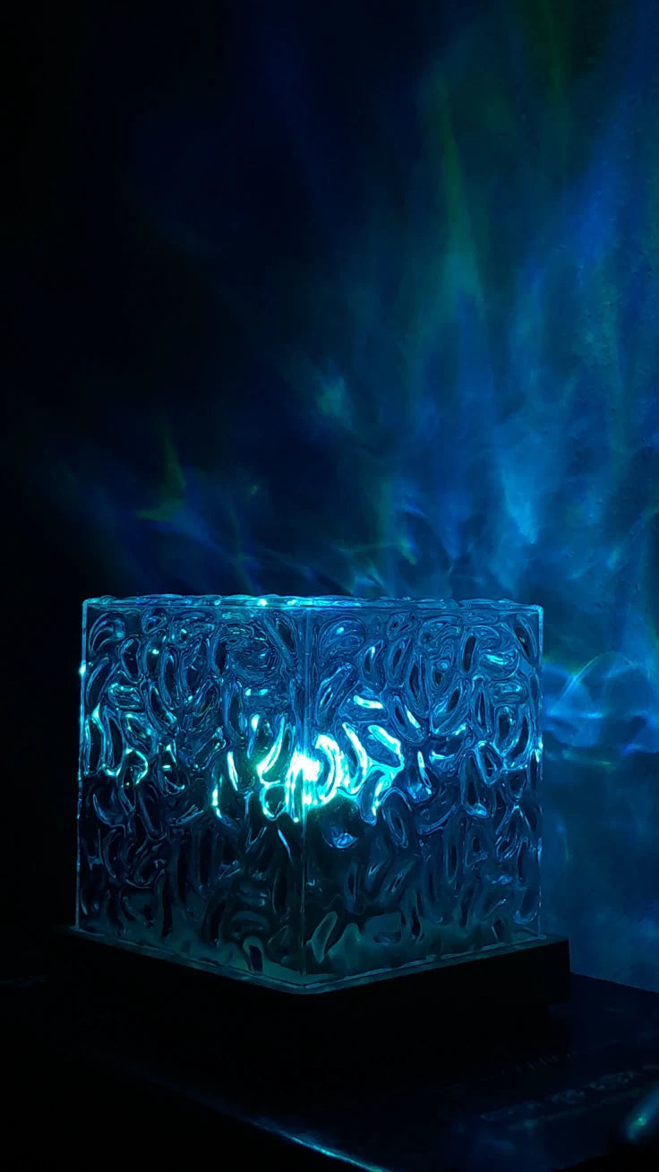 16-Color RGB Rotating Water Ripple Lava Lamp