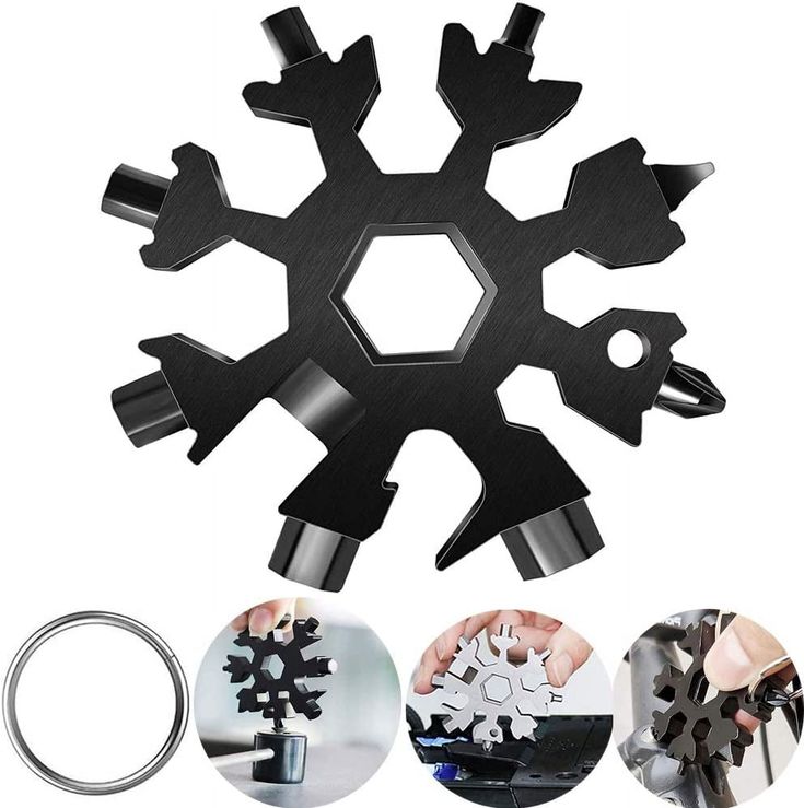 18-in-1 Stainless Steel Snowflake Multi-Tool