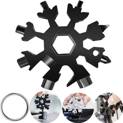 18-in-1 Stainless Steel Snowflake Multi-Tool