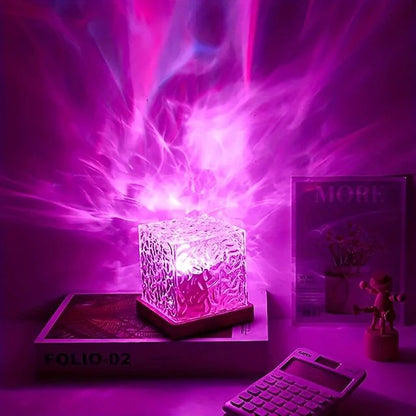 16-Color RGB Rotating Water Ripple Lava Lamp