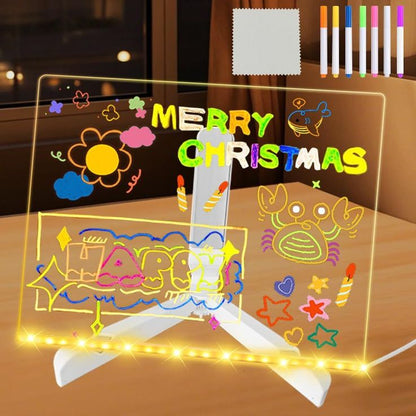 Creative LED Note Board Night Light with Erasable Pen